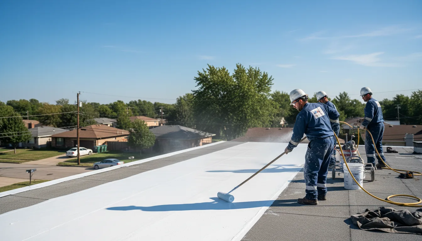 Commercial roof coating in Albert, KS near me